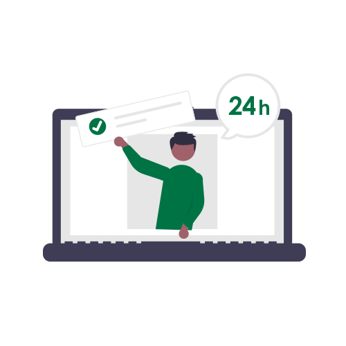 ネット予約・24時間受付対応